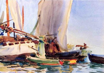 ジュデッカ ボート ジョン シンガー サージェント 水彩 Oil Paintings